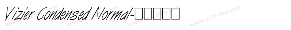 Vizier Condensed Normal字体转换
